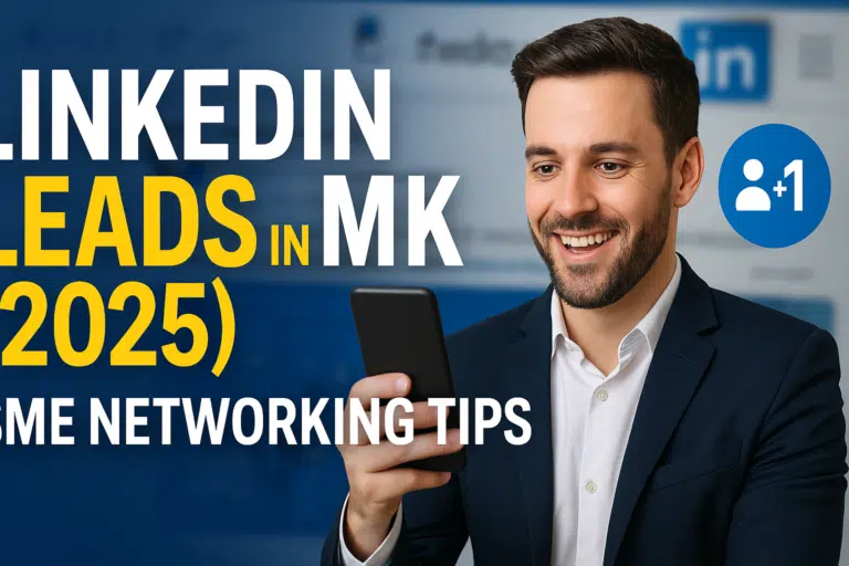 LinkedIn Lead Generation for B2B Business Growth 4 Man holding phone with LinkedIn tips