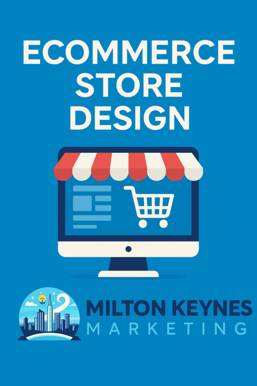Ecommerce store design promotional graphic