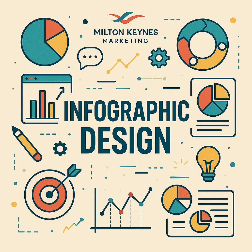 Colourful infographic design elements displayed