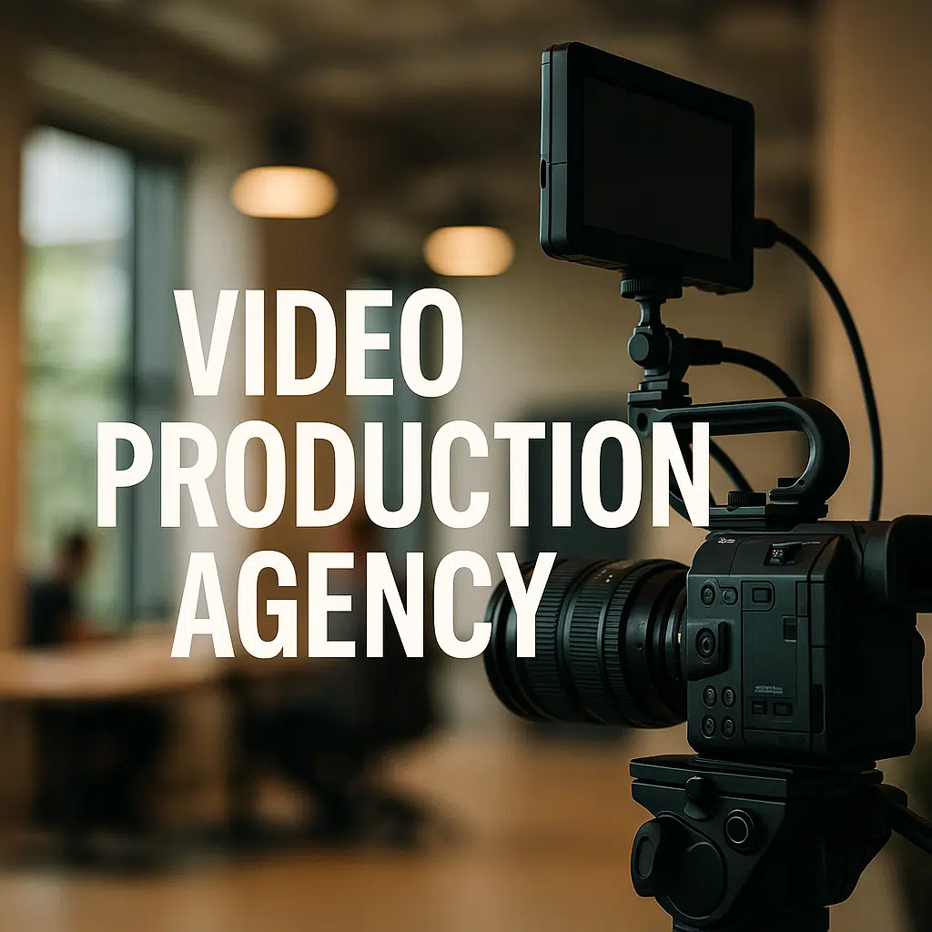 Camera setup in video production agency
