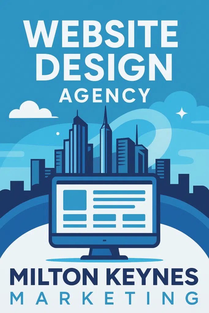 Modern agency promoting website design services