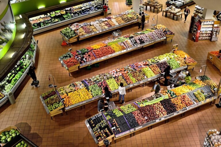 Vibrant display of fresh produce.