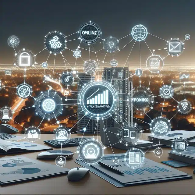 Digital marketing network with data visualisation