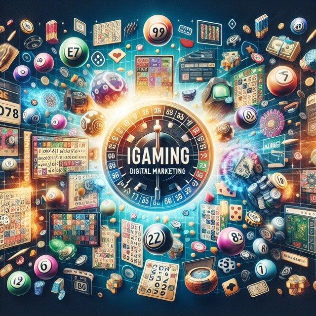 Vibrant collage of gaming elements.