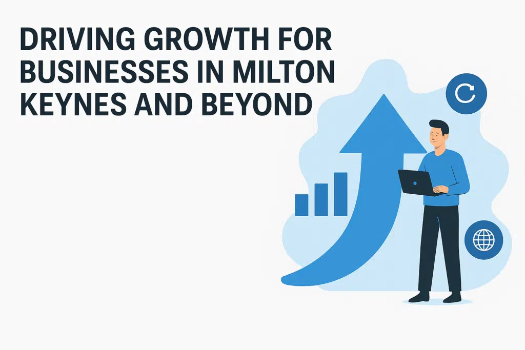 Milton Keynes Digital Marketing Agency 4 Business growth in Milton Keynes highlighted.